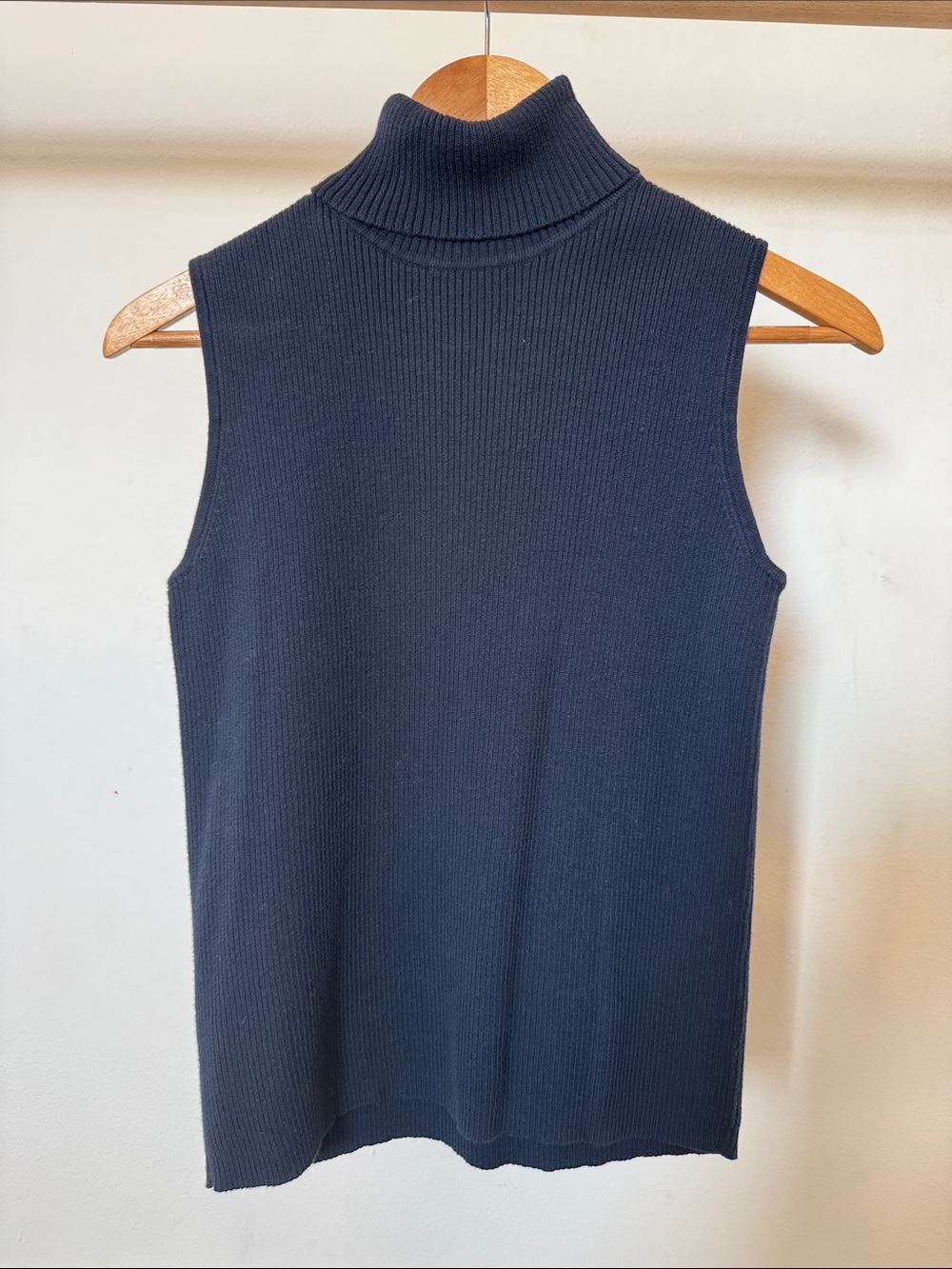 Karen Scott Sleeveless Mock Neck Tank - Navy